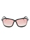 Tom Ford Fernanda Butterfly-frame Sunglasses In Black