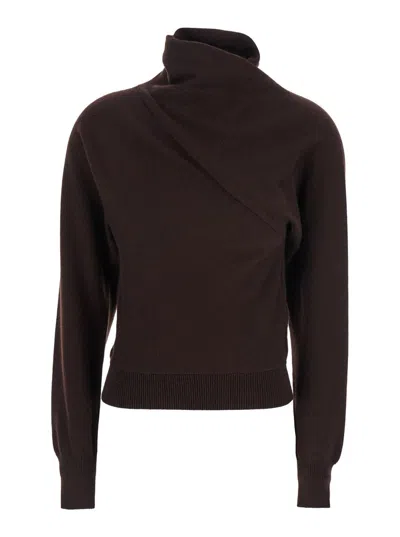 Tom Ford Fine Cashmere Cotton - 12gg Wrap Collar Knit