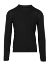 Tom Ford Fine Gauge Wool Knit Crewneck Sweater In Black