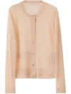 Tom Ford Powder Pink Sweater With Front Button Fastening And Slip Pockets In Pink