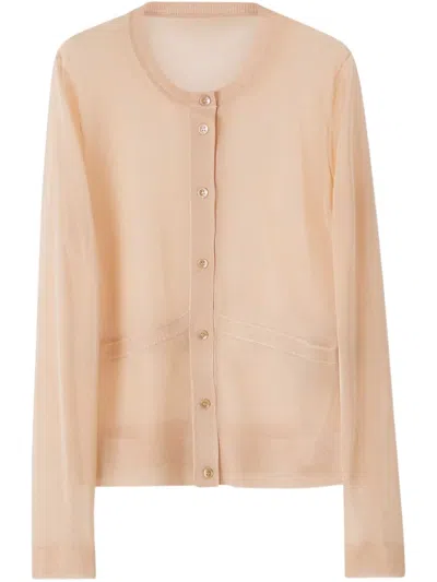 Tom Ford Fine-knit Cardigan In Pink