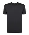 Tom Ford Round Collar Logo T-shirt In Black