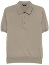 Tom Ford Fine-knit Polo Shirt In Green
