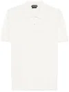 Tom Ford Fine-knit Polo Shirt In Neutrals