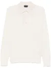 Tom Ford Fine-knit Polo Shirt In White
