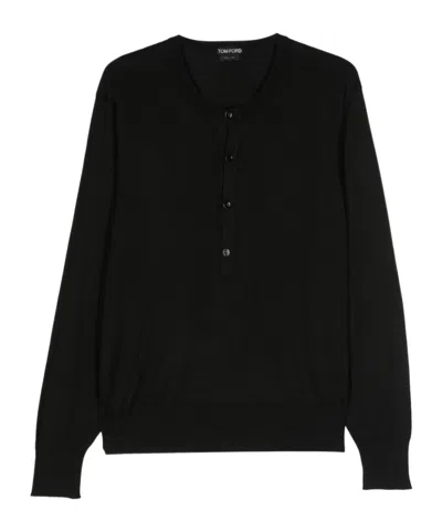 TOM FORD TOM FORD CREWNECK FINE-KNIT TOP