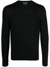 Tom Ford Fine Knit Wool Jumper In Black