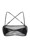 Tom Ford Fine Mesh Bandeau Bralette In Black