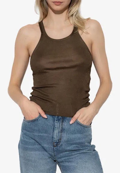 Tom Ford Fine Silk Knit Racerback Tank Top