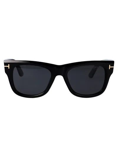 Tom Ford Finn-02 Sunglasses In Black