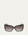 Tom Ford Fiore Acetate Butterfly Sunglasses