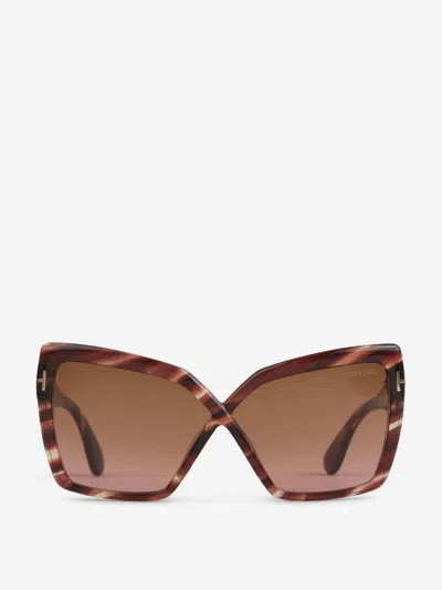 Tom Ford Fiore Sunglasses In Brown