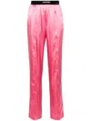 Tom Ford Flamingo Pink Stretch-silk Trousers In Pink