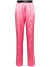 Tom Ford Flamingo Pink Stretch-silk Trousers In Pink