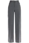 Tom Ford High-rise Wool Twill Bootcut Pants In Grey Melange (grey)