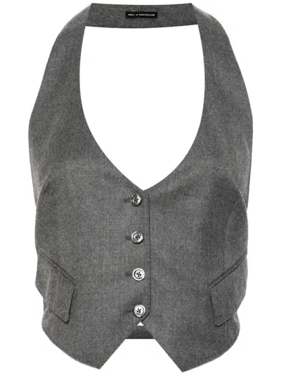 TOM FORD FLANNEL OPENBACK WAISTCOAT