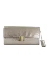Tom Ford Flap Clutch In Silver