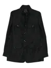 Tom Ford Tailored Black Jacket With Polo Collar In Black