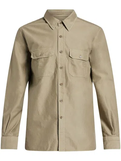 TOM FORD FLAP-POCKETS BUTTON-UP SHIRT