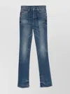 Tom Ford Flare Fit Denim Trousers With Belt Loops In Blue