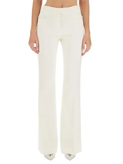Tom Ford Flare Fit Pants In White