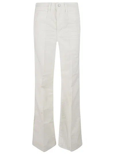 Tom Ford Flared Beige Trousers With Tailored Finish In White