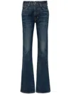 Tom Ford Dark Blue Flared High Rise Jeans In 蓝色