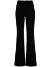 Tom Ford Flared-leg Tailored-cut Trousers In Black