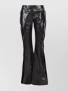 Tom Ford Womens Calfskin Leather Flare Leg Trouser Pant