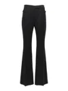 Tom Ford Flared Pants With Central Pleat In Black