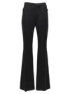 Tom Ford Flared Pants With Central Pleat In Black