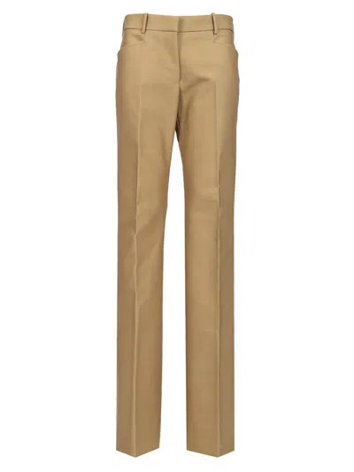 TOM FORD FLARED TAILORED TROUSERS GREEN