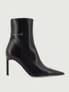 Tom Ford Julianne T Detail Soft Calf Leather Booties In Brown
