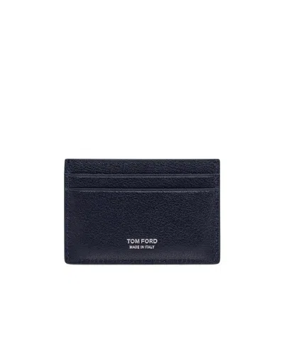 Tom Ford Flat Card Holder In Black