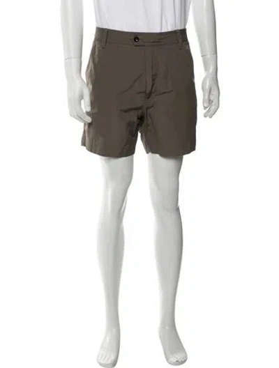 Pre-owned Tom Ford Flat Front Shorts In Green