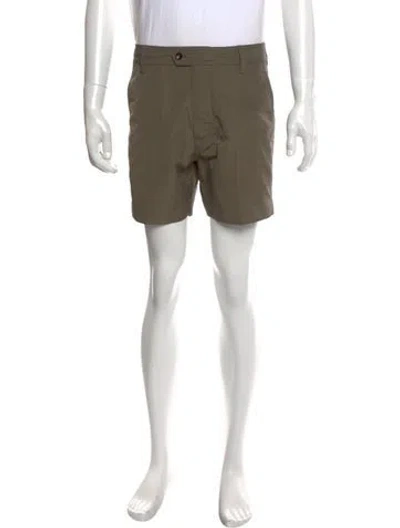 Pre-owned Tom Ford Flat Front Shorts In Green