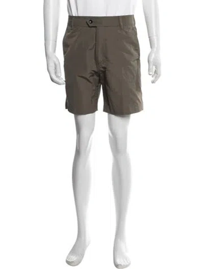 Pre-owned Tom Ford Flat Front Shorts In Green