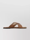 TOM FORD FLAT SOLE CROSS-STRAP SLIPPERS