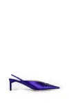 Tom Ford Julianne Slingback Pumps Pointed Toe Kitten In Blue