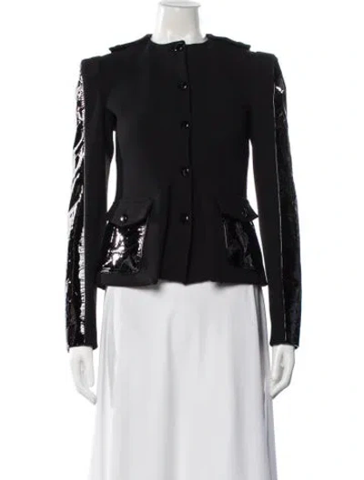 Pre-owned Tom Ford Fleece Blazer In Black