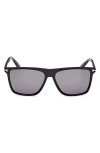 Tom Ford Sunglasses In Black Eco/t Logo/smoke