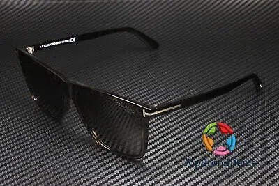 Pre-owned Tom Ford Fletcher Ft0832 52h Havana Brown Polarized Plastic 57 Men's Sunglasses