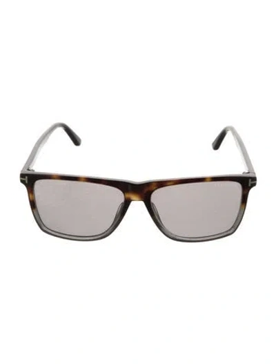 Pre-owned Tom Ford Fletcher Square Sunglasses In Brown