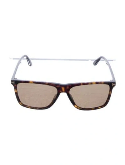 Pre-owned Tom Ford Fletcher Square Sunglasses In Brown