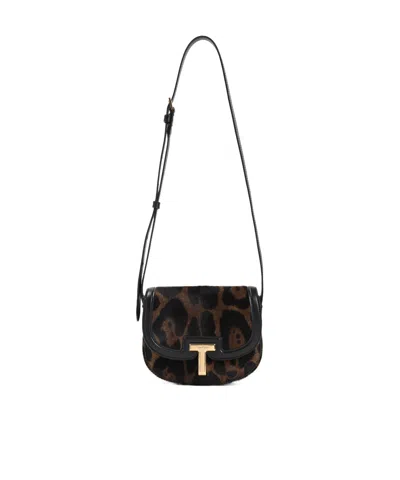 Tom Ford Flip Shoulder Bag In Black