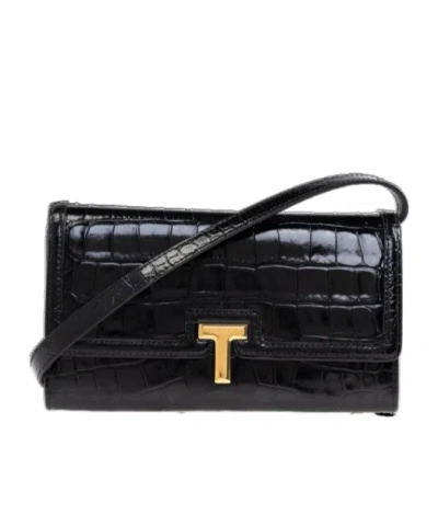 Tom Ford Flip Shoulder Bag In Black
