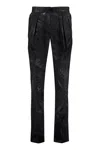 TOM FORD FLORAL JACQUARD MEN'S TROUSERS FOR SPRING/SUMMER 2024