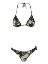 Tom Ford Floral-print Bikini In Black