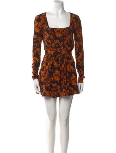 Pre-owned Tom Ford Floral Print Mini Dress In Multi