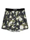Tom Ford Floral-print Pajama Shorts In Black